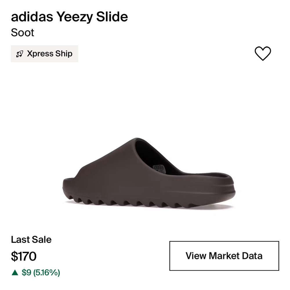 AUTHENTIC Like NEW YEEZY SLIDES in soot